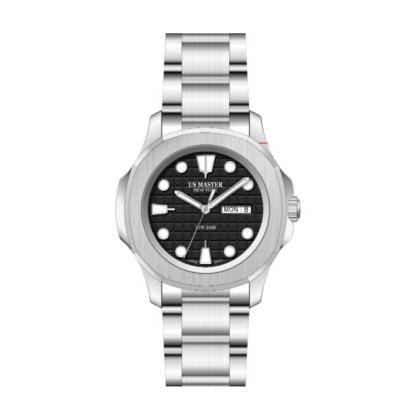 U.S Master Polo Club USM-FB01-SL-BK Butterfly Clasp Men Watch